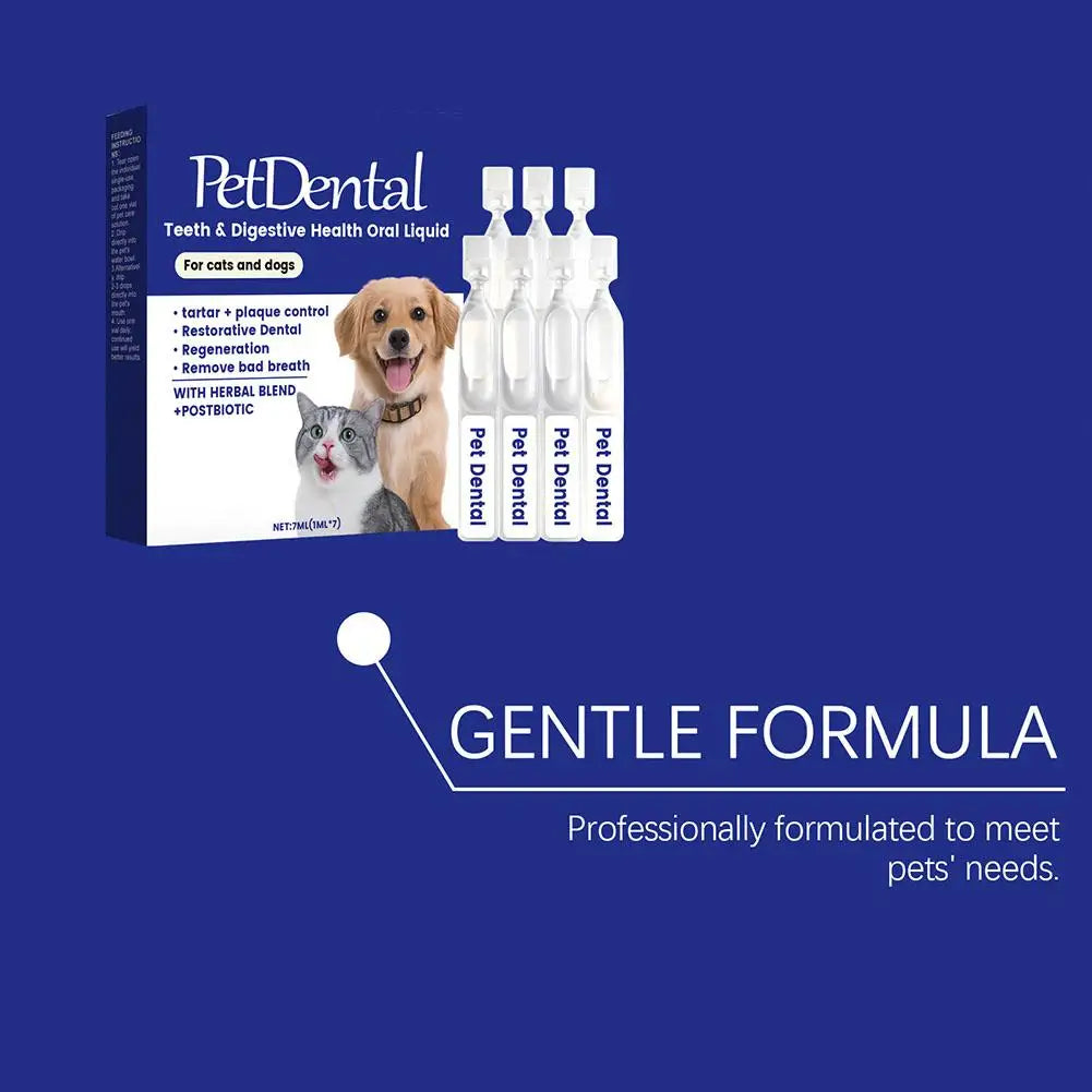 Pet Teeth Cleaning Liquid for Dog and Cat Teeth Cleansing Remove Tartar Odor Reduce Bad Breath Keep Fresh Pet Dental Care