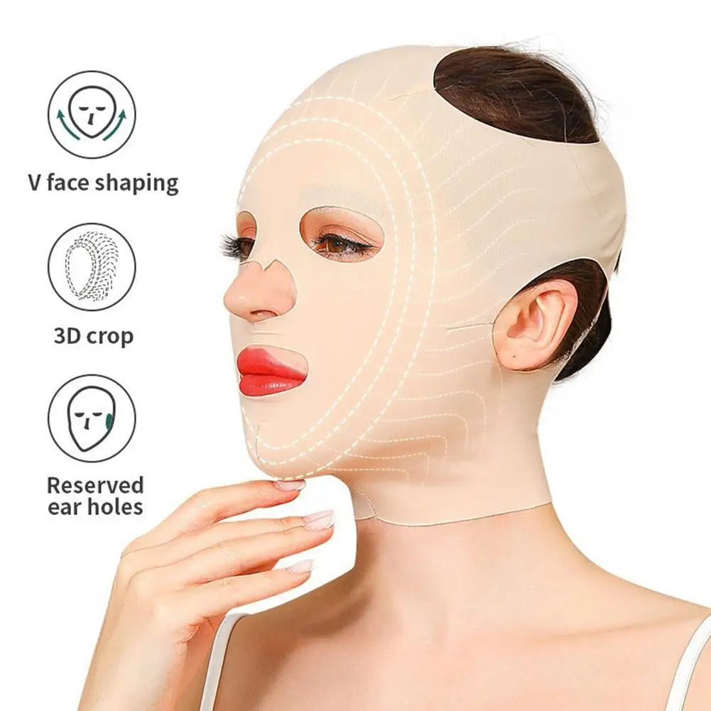 3D Reusable Face Lifting Mask Breathable Beauty Women Anti Wrinkle Face Sleeping Slimming Full Lift V Mask Bandage Shaper