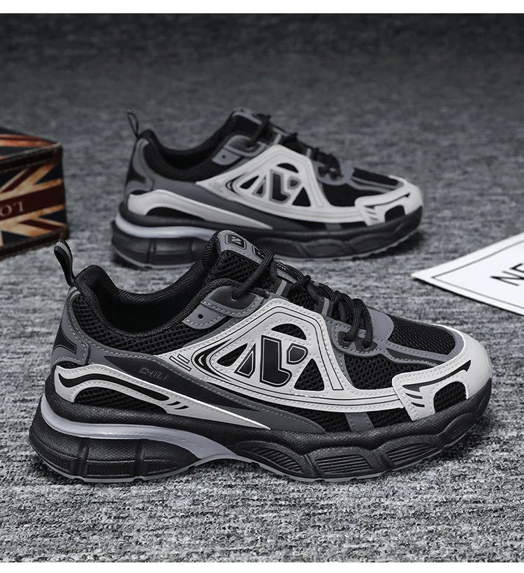 Shoes for Men Sneakers 2026 Fashion Breathable Sports Shoes Men Outdoor Running Shoes Lace Up Training Sneakers Tenis Masculino