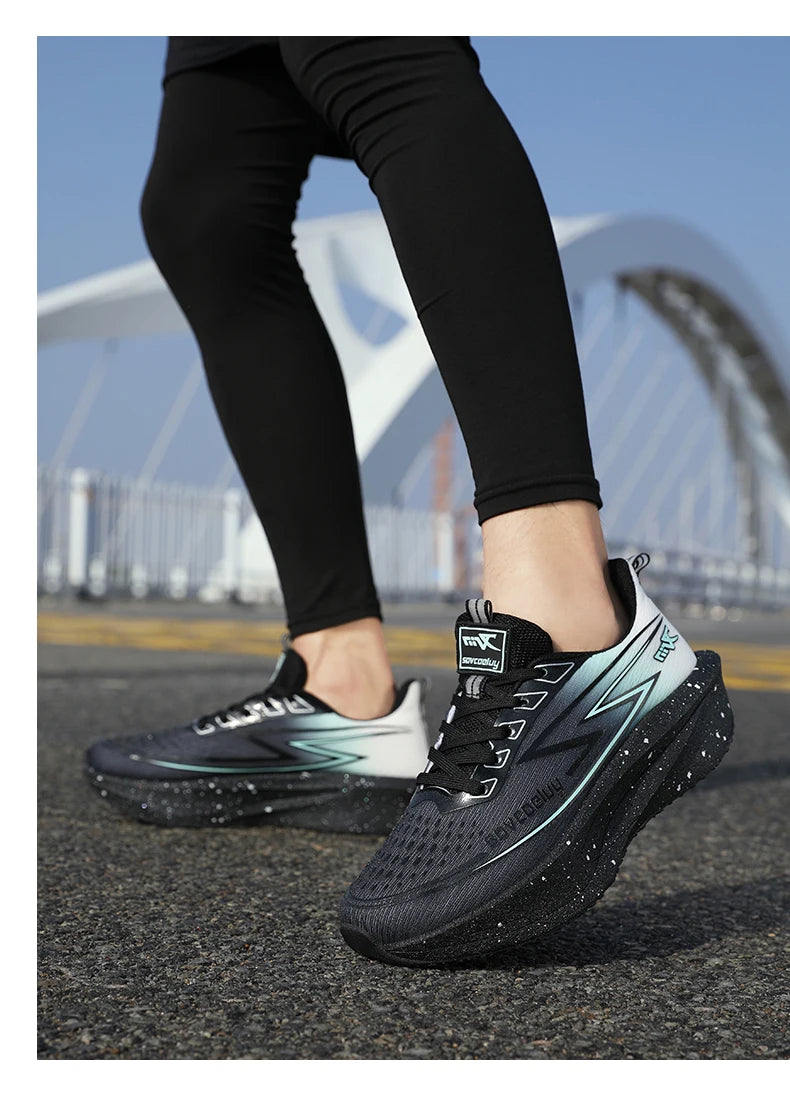 Running Shoes Men's Sneakers Trend Walking Speciality Carbon Board Marathon Sports Male Athletic Nonskid Lightweight For Women