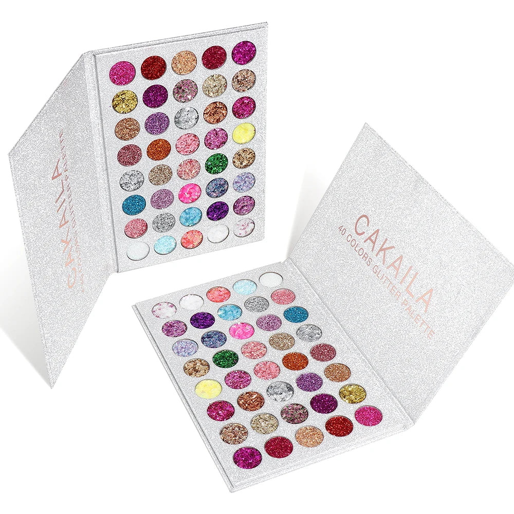 40 Colors Glitter Eyeshadow Powder Palette Diamond Shine Glittering Eye Shadow Makeup Colored Cosmetics Shadows Pallete Make Up