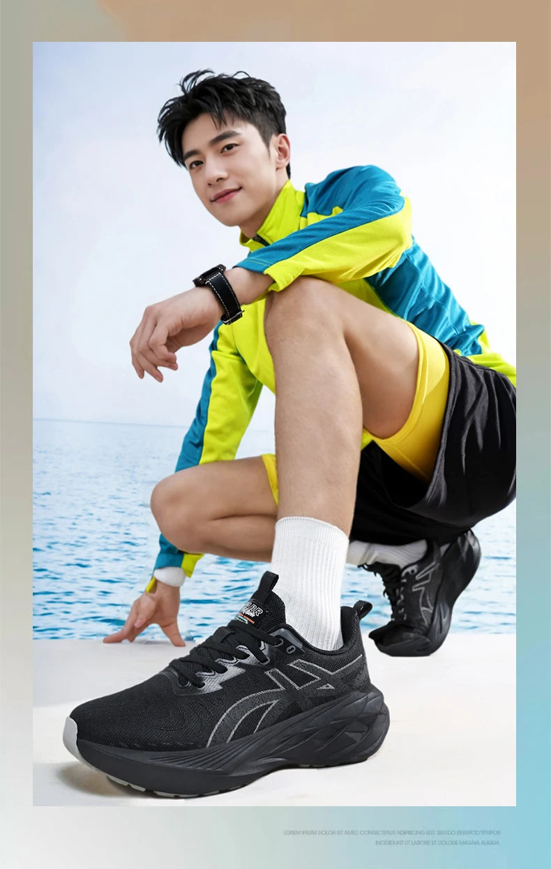 Men's sports shoes new casual comfortable fashion versatile thick soled wear-resistant breathable running leisure sports shoes