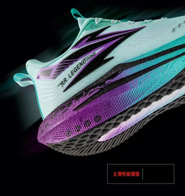 Sports and leisure shoes, men's shoes, marathon oversized air cushioned shoes, fly woven all season rubber, wear-resistant, anti