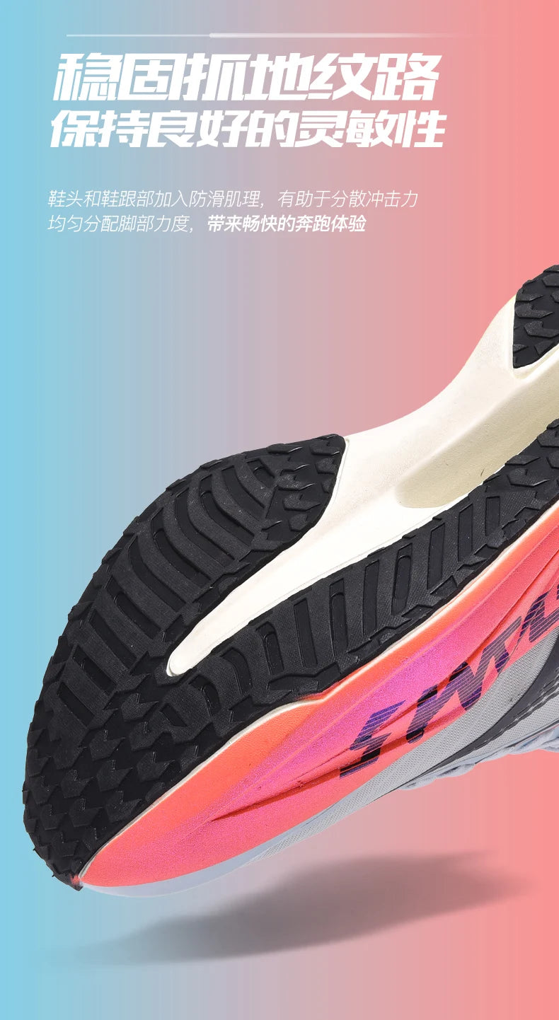 Running Shoes Men Carbon Plate Speciality Marathon Sports Breathable Lightweight Women's Comfortable Nonskid Leisure Sneakers