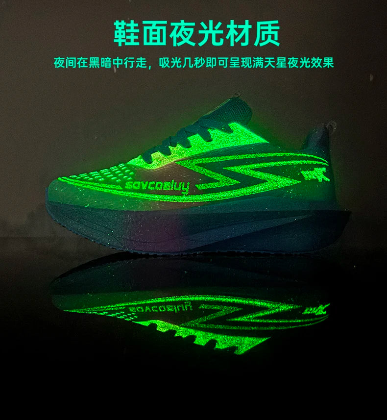Running Shoes Men's Sneakers Trend Walking Speciality Carbon Board Marathon Sports Male Athletic Nonskid Lightweight For Women