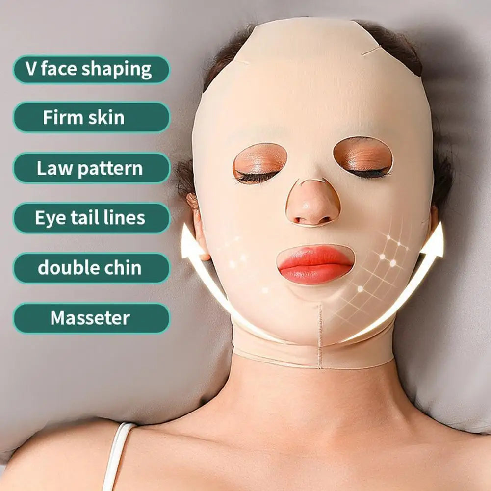 3D Reusable Face Lifting Mask Breathable Beauty Women Anti Wrinkle Face Sleeping Slimming Full Lift V Mask Bandage Shaper