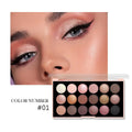 18-color eyeshadow palette, earth tone, European and American eyeshadow, matte and shimmer, versatile makeup