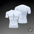 Men's compression shirt, fitness exercise, running, tight fitting gym T-shirt, sports and fitness top T-shirt, summer
