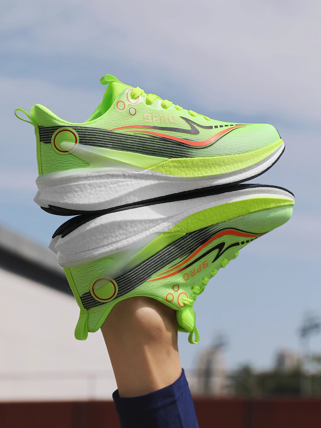 Sports Men Running Shoes Carbon Board Speciality Marathon Breathable Lightweight Women's Comfortable Nonskid Casual Sneakers New