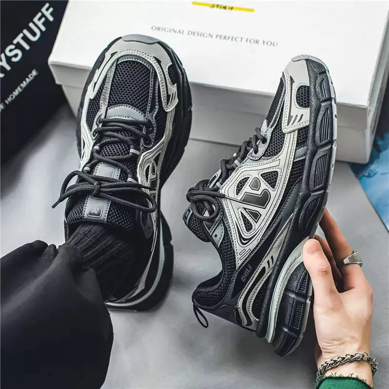 Shoes for Men Sneakers 2026 Fashion Breathable Sports Shoes Men Outdoor Running Shoes Lace Up Training Sneakers Tenis Masculino