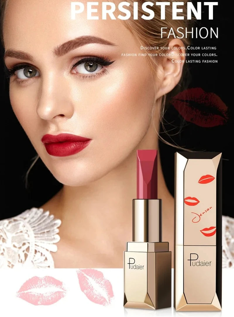 New Sexy Nude 26 Color Cosmetics Lip Stick Moisturizer Long Lasting Lips Batom Makeup Matte Black Lipstick Waterproof maquiagem