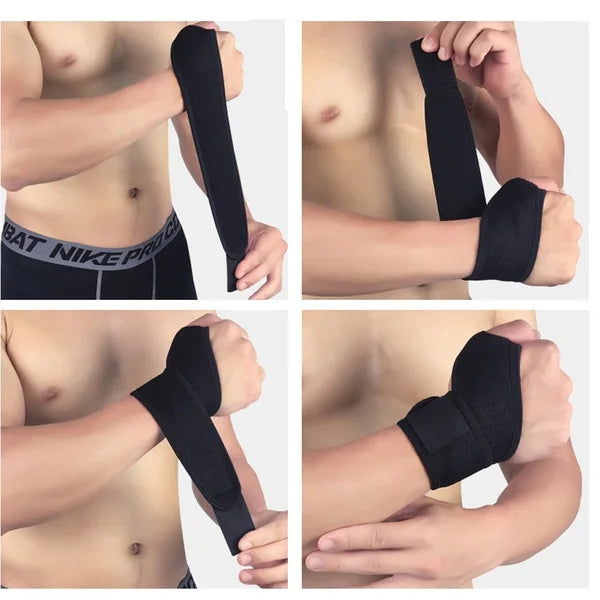 GOMOREON 1Pcs Wrist Guard Band Brace Support Carpal Tunnel Pain Wraps Bandage Fitness Wristbands