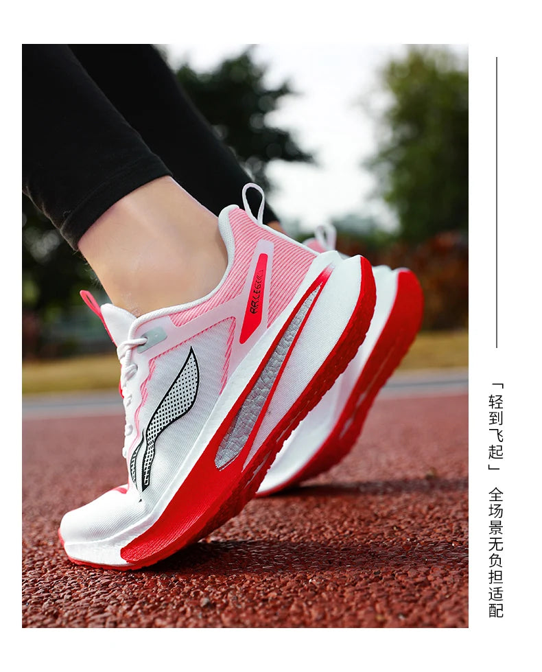 Sports Shoes for Men Air Cushion Jogging Shoes Running Shoes Carbon Board Marathon Breathable Lightweight Women Nonskid Sneakers