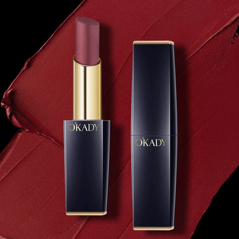 5 color Waterproof Non-stick Cup Round Tube Moisturizing easy to color Lip Gloss Lipstick Long-lasting Lip Lipstick Cosmetics