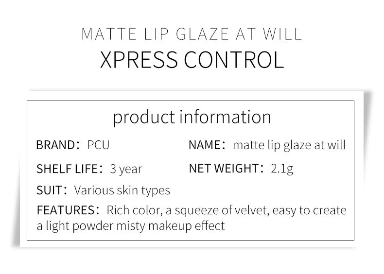 Dual-Use Liquid Matte Lipstick Lip Balm Pink Long-Lasting Non-Stick to Cup 6 Colors Available for Lip And Cheek Makeup