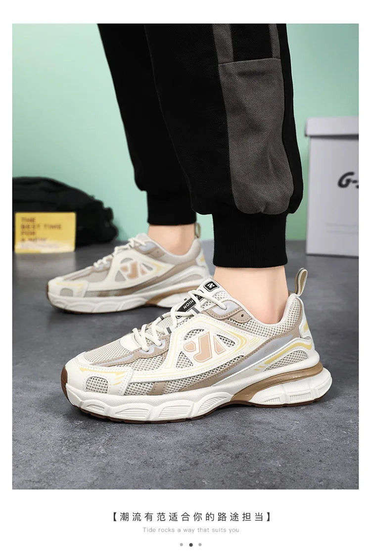 Shoes for Men Sneakers 2026 Fashion Breathable Sports Shoes Men Outdoor Running Shoes Lace Up Training Sneakers Tenis Masculino