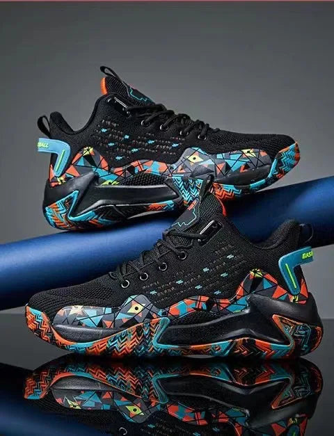 Men Basketball Shoes Breathable Cushioning Non-Slip Wearable High Quality Sports Shoes Gym Training Athletic Basketball Sneaker