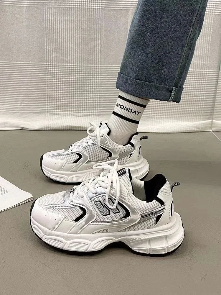 Women's casual classic sports shoes 2025 fashion heightening outdoor non-slip sports shoes luxury brand women's casual shoes