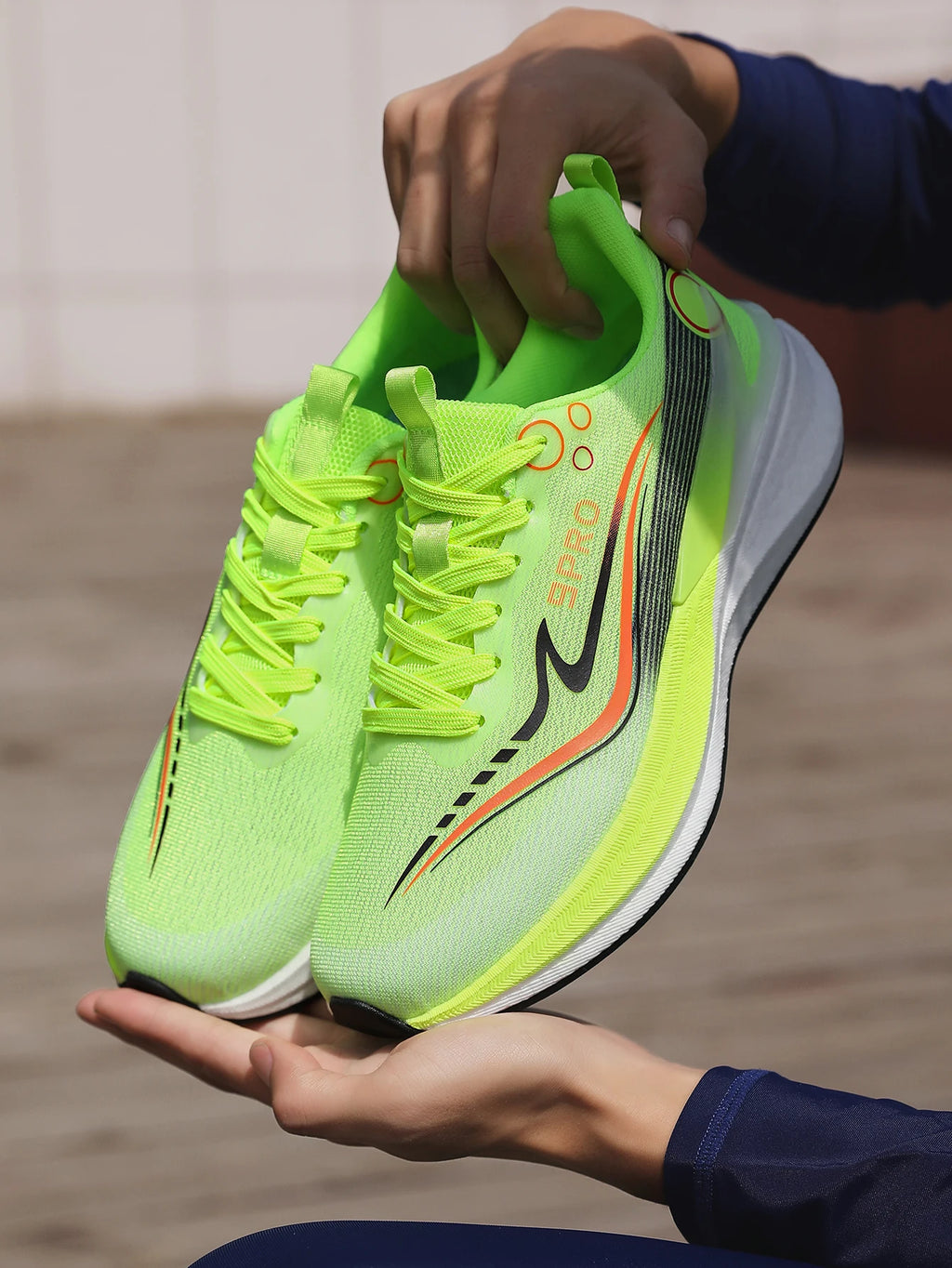Sports Men Running Shoes Carbon Board Speciality Marathon Breathable Lightweight Women's Comfortable Nonskid Casual Sneakers New