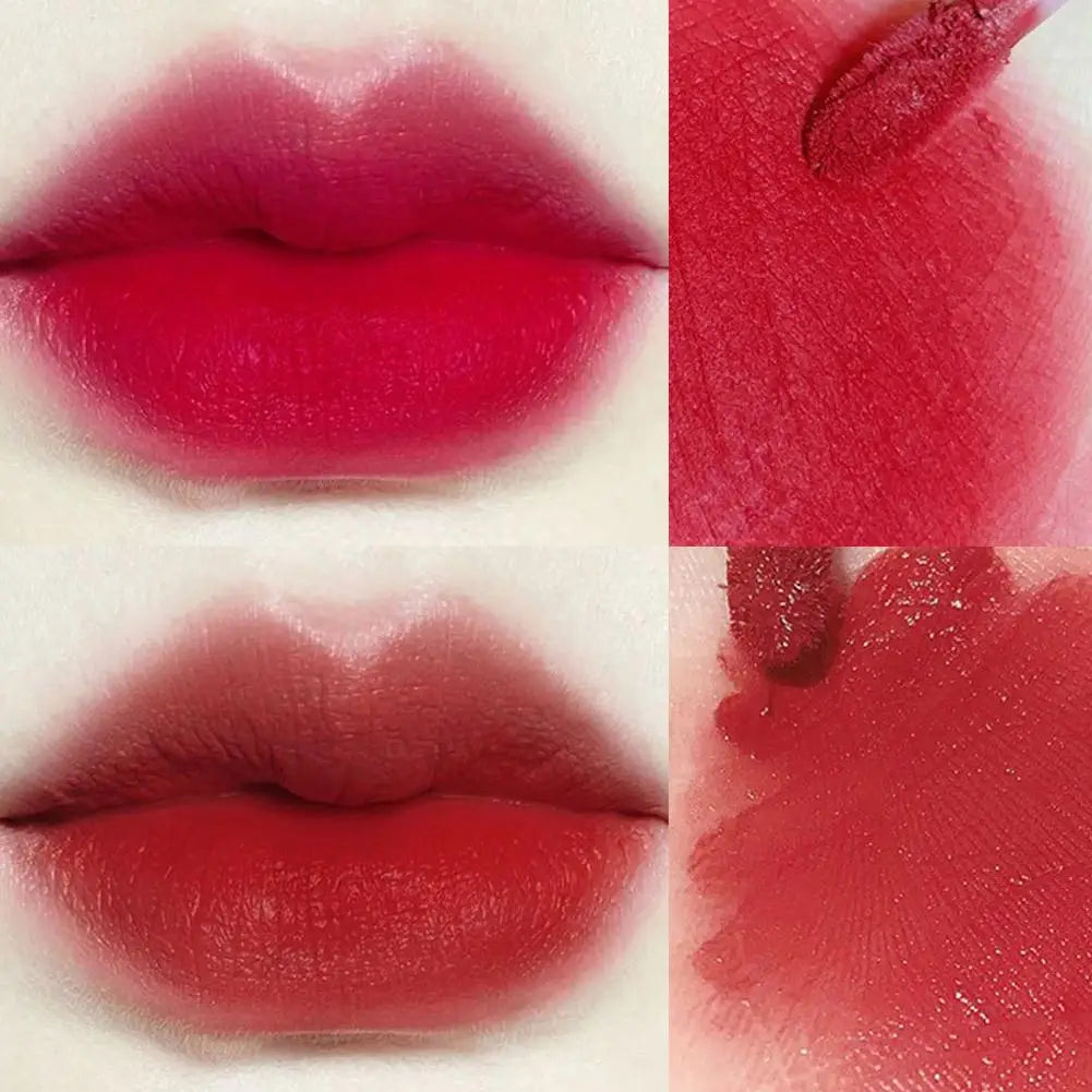 Candied Cherry Blossoms Pink Lip Glaze Velvet Matte Non-fading Lip Cream Mud Waterproof Lip Gloss Women Makeup