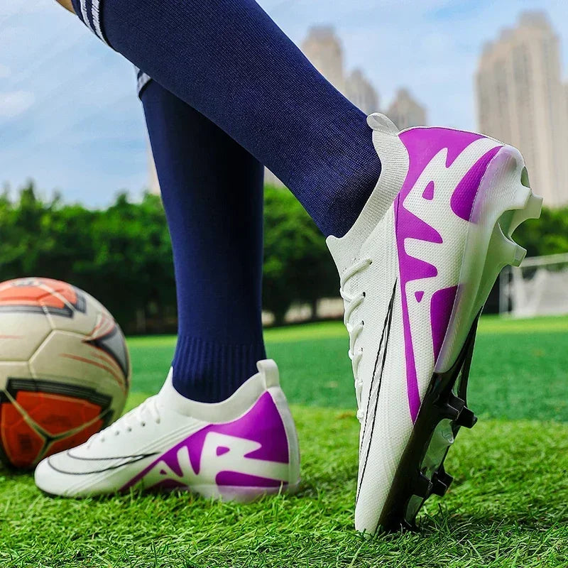 Men Football Boots Training Sport Soccer Shoes Non-Slip Ultralight Grass Unisex Outdoor Sports Shoes Breathable Drop Shipping