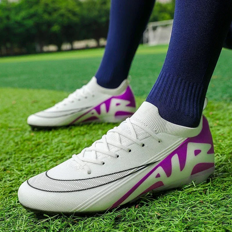Men Football Boots Training Sport Soccer Shoes Non-Slip Ultralight Grass Unisex Outdoor Sports Shoes Breathable Drop Shipping