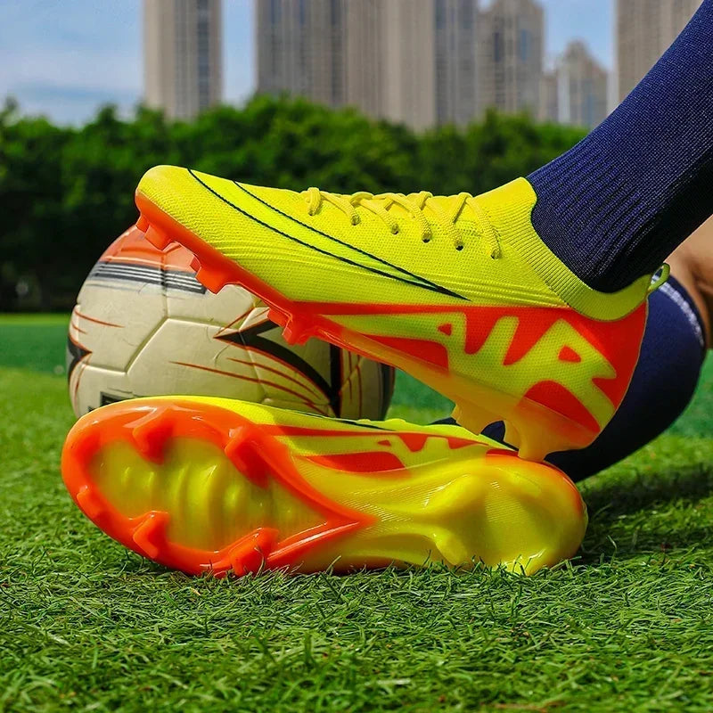 Men Football Boots Training Sport Soccer Shoes Non-Slip Ultralight Grass Unisex Outdoor Sports Shoes Breathable Drop Shipping