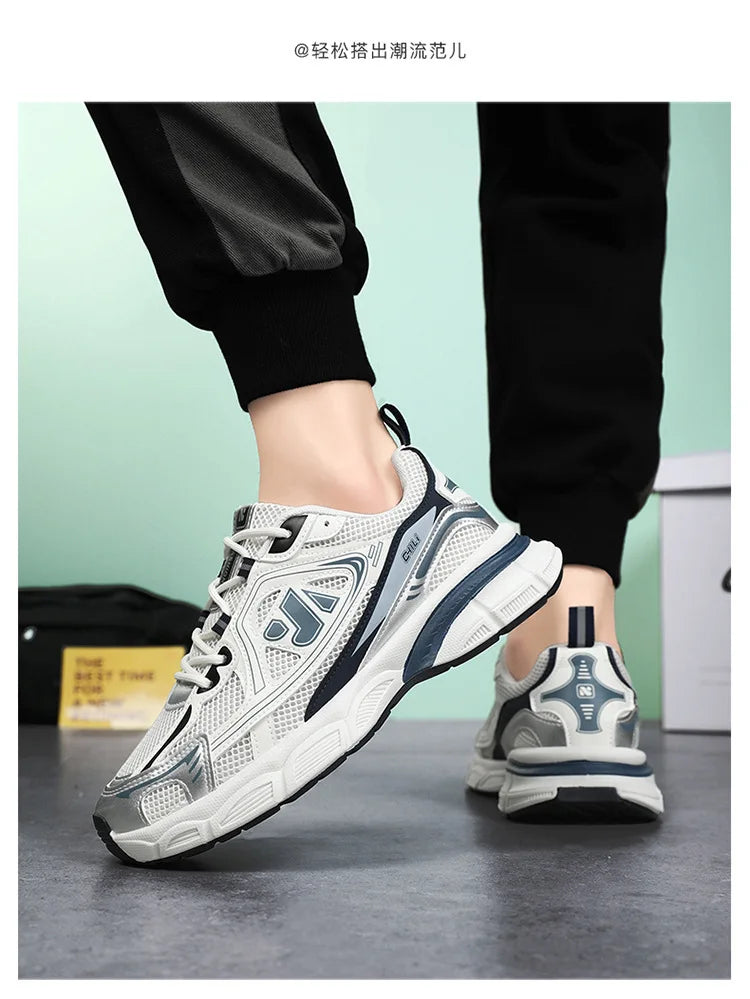 Shoes for Men Sneakers 2026 Fashion Breathable Sports Shoes Men Outdoor Running Shoes Lace Up Training Sneakers Tenis Masculino