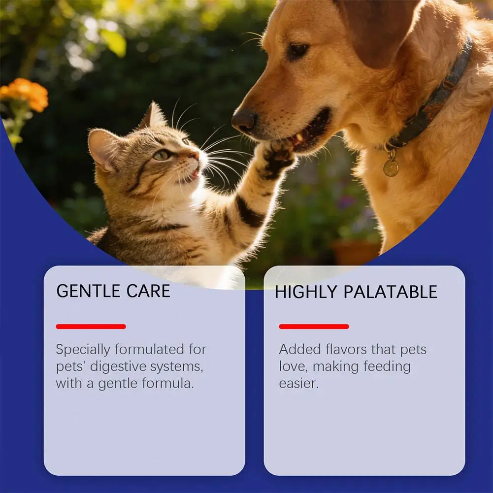 Pet Teeth Cleaning Liquid for Dog and Cat Teeth Cleansing Remove Tartar Odor Reduce Bad Breath Keep Fresh Pet Dental Care