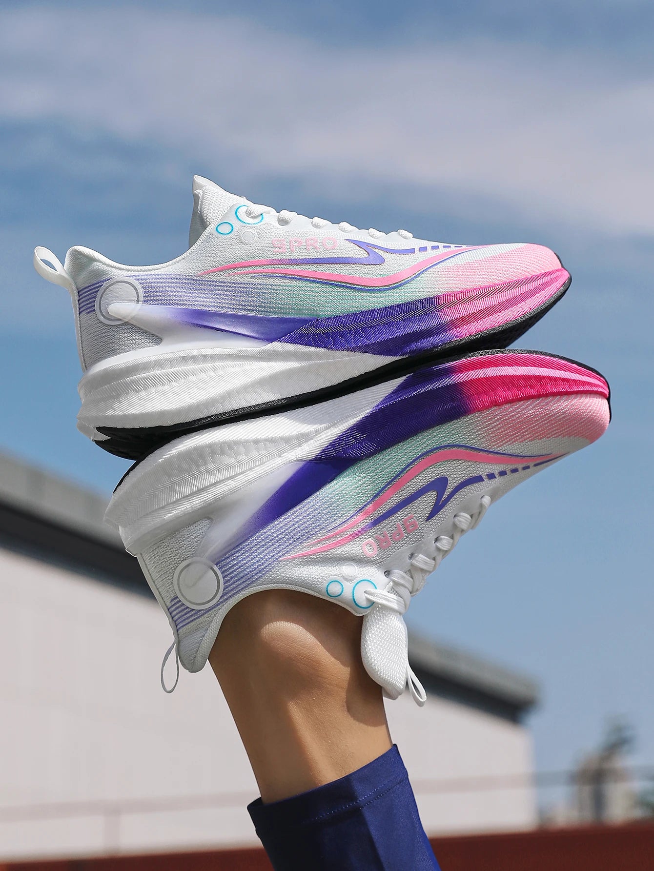 Sports Men Running Shoes Carbon Board Speciality Marathon Breathable Lightweight Women's Comfortable Nonskid Casual Sneakers New