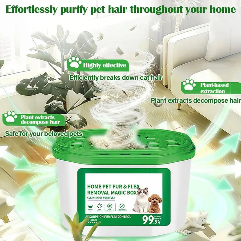 Pet Hair & Dust Remover Box Dehumidifying Air Purifier Reusable Indoor Cleaner for Home Office Bedroom Nursery Kitchen Hotel