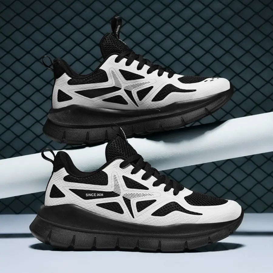 Men's Low-Top Sports Shoes Breathable Lightweight Comfortable Wear-Resistant Thick Bottom Versatile Fashionable Heightening Shoe