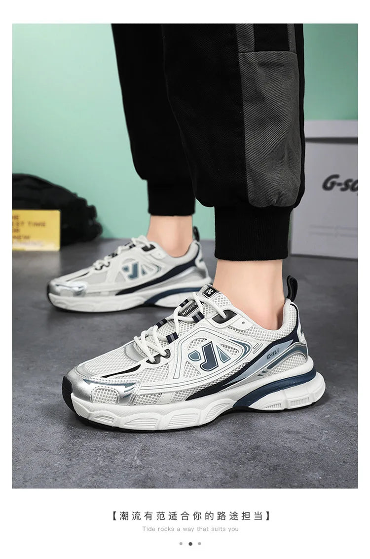 Shoes for Men Sneakers 2026 Fashion Breathable Sports Shoes Men Outdoor Running Shoes Lace Up Training Sneakers Tenis Masculino