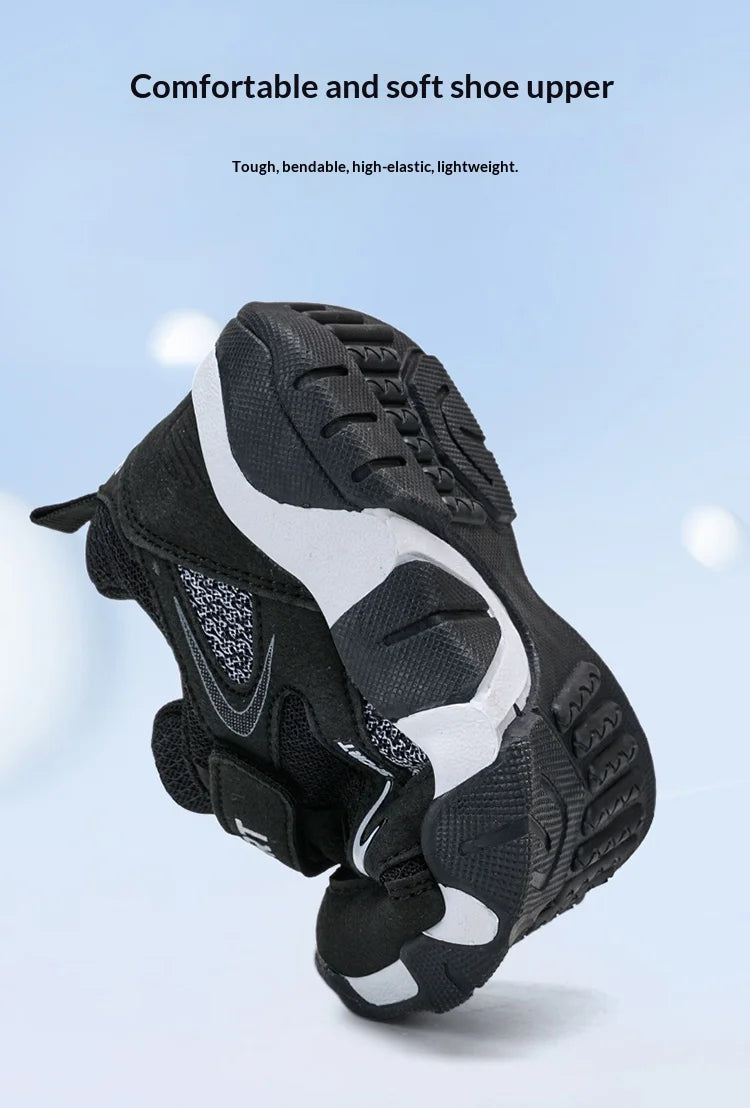 A pair of boys' sports shoes, with mesh upper, anti-slip and wear-resistant sole, and comfortable and soft upperFED-8877