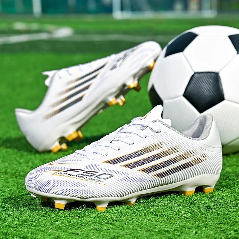 New Men Football Boots Professional Comfortable Sports Shoes Soccer Shoes Boys Sneakers Match Ankle Non-Slip TF/FG Unisex