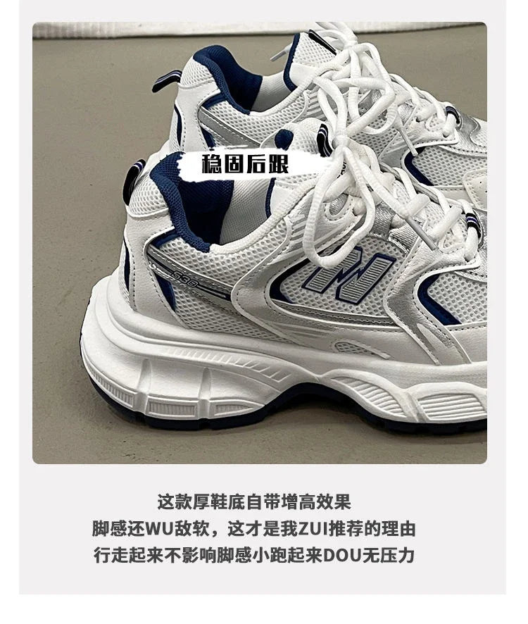 Women's casual classic sports shoes 2025 fashion heightening outdoor non-slip sports shoes luxury brand women's casual shoes