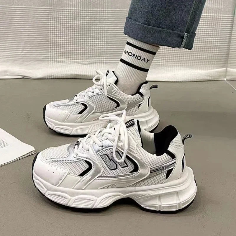 Women's casual classic sports shoes 2025 fashion heightening outdoor non-slip sports shoes luxury brand women's casual shoes