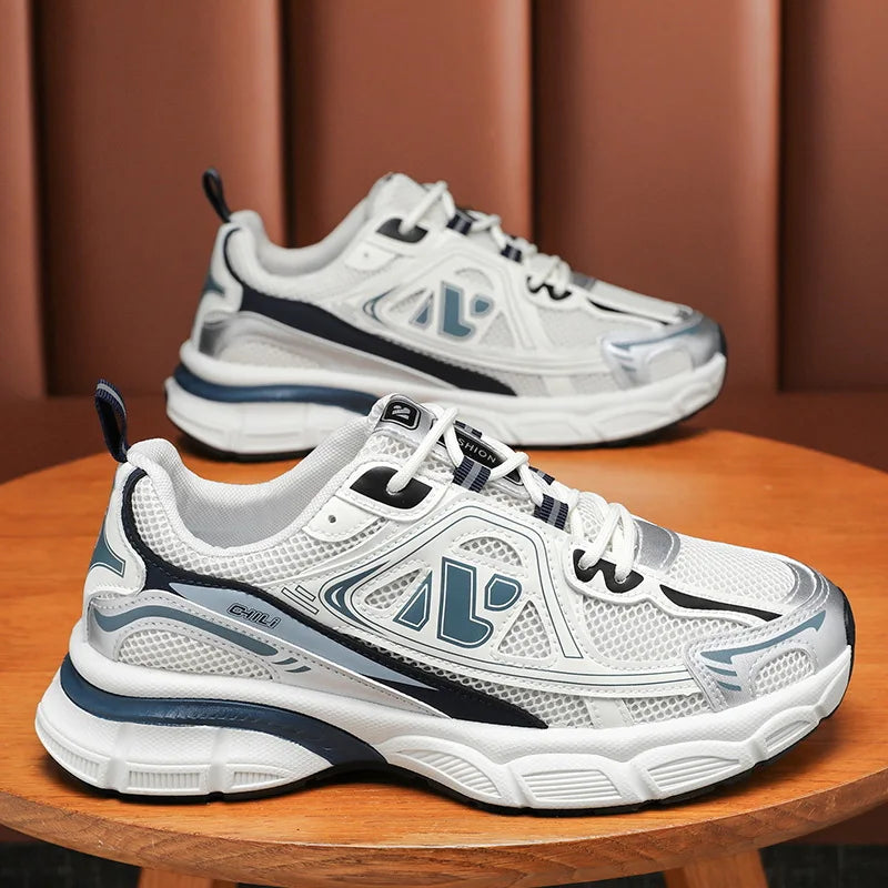 Shoes for Men Sneakers 2026 Fashion Breathable Sports Shoes Men Outdoor Running Shoes Lace Up Training Sneakers Tenis Masculino