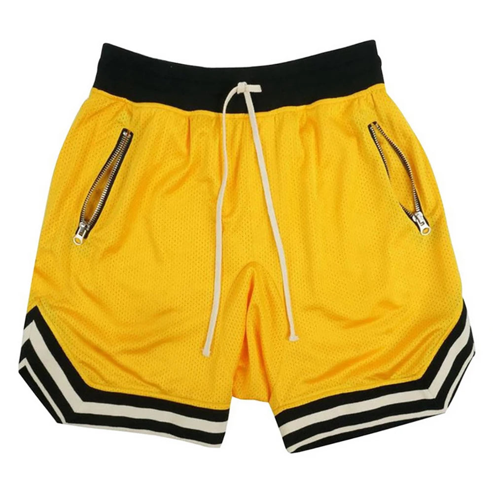 Men's Sports Basketball Shorts Mesh Quick Dry Gym Shorts Summer Casual Running Fitness Loose Training Short Pants Male