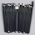 20Pcs Eye Makeup Brushes Set Detail Eyeshadow Brush Makeup Brush White Ultra Soft Eyeshadow Eyeliner Blending Makeup Tool