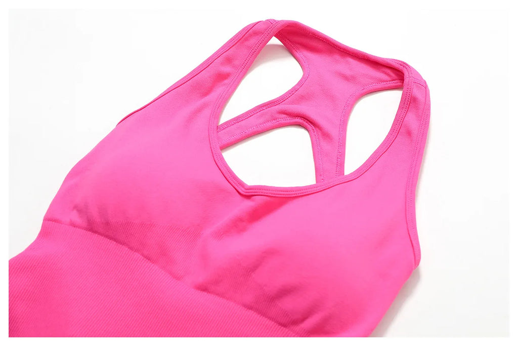 Seamless Gym Sport Short Jumpsuit Women Romper Hollow Backless Scrunch Sexy Monkeys One Piece Outfit Fitness Overalls Playsuit