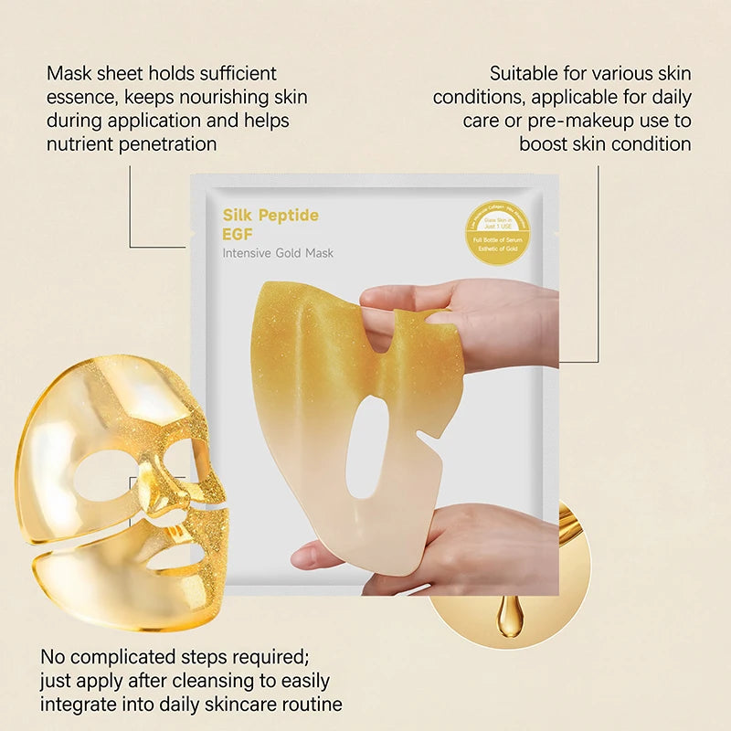 Hydrating Face Mask, Moisturizing Daily Gentle Sheet Mask, Nourishing Silky Smooth Texture Brightening Glow Skin Care Facial