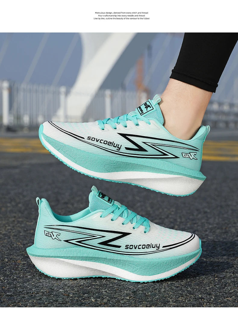 Running Shoes Men's Sneakers Trend Walking Speciality Carbon Board Marathon Sports Male Athletic Nonskid Lightweight For Women