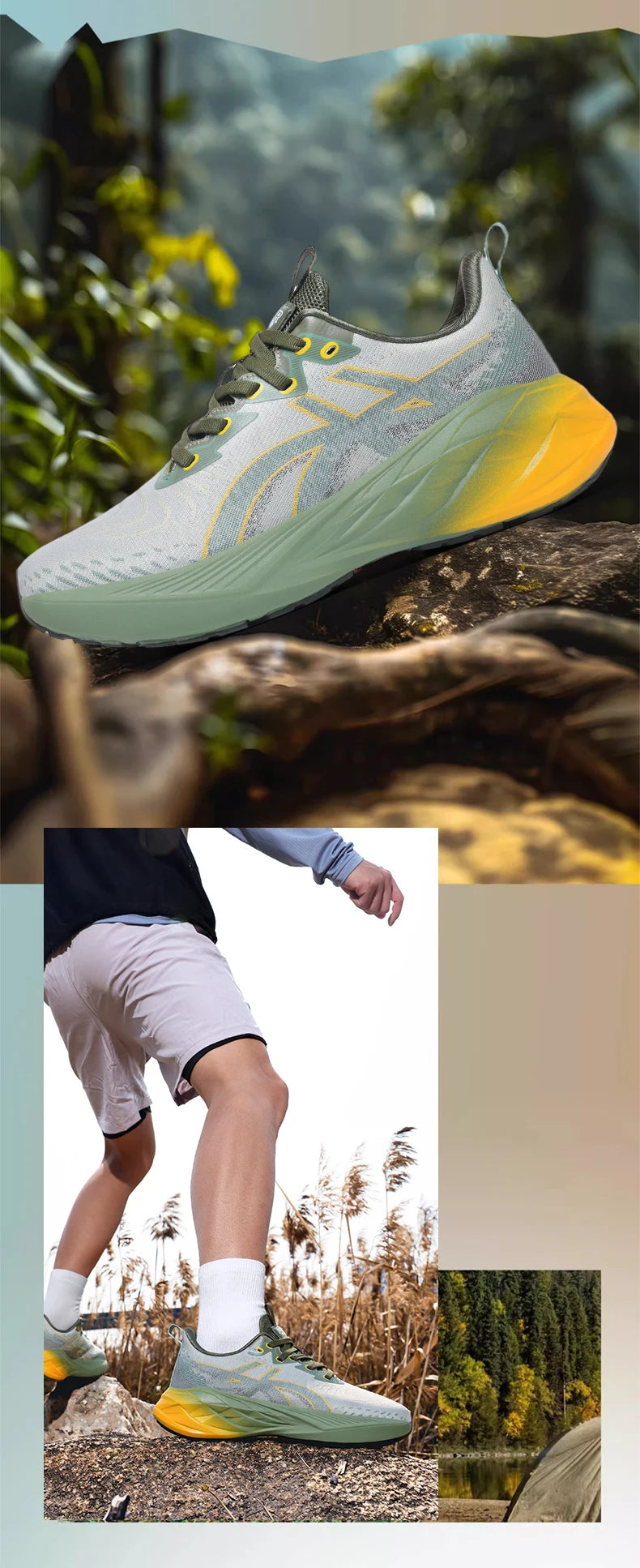 Men's sports shoes new casual comfortable fashion versatile thick soled wear-resistant breathable running leisure sports shoes
